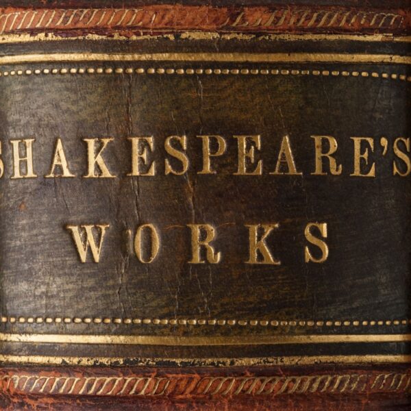 An old book of William Shakespeare's works.